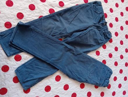 Menčestrové nohavice, h&m,134