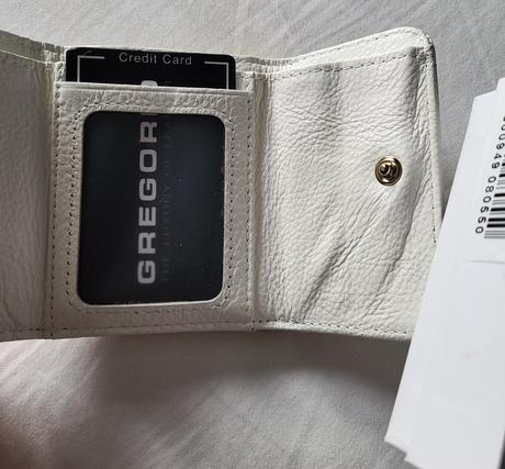 Biela kožená peňaženka, gregorio