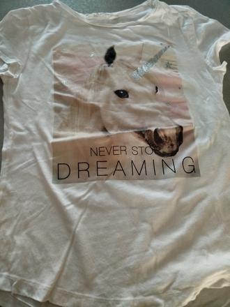 Unicorn tričko, h&m,158