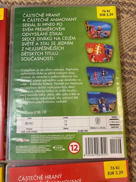Detské dvd 1 5 6 9 lazy town,