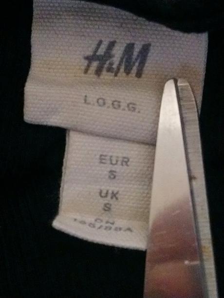 Dámsky čierny elastický top, h&m, xs, h&m,xs