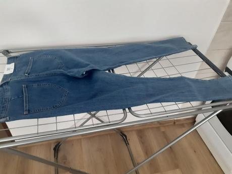 Damske tmavomodre rifle, h&m,164