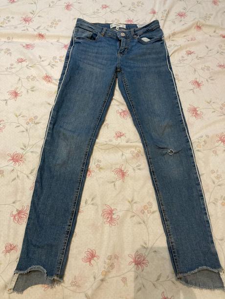 Mango slim elastické rifle, mango,34