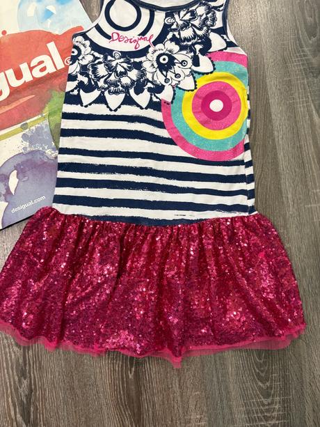 Desigual krasne letne šaty na 9-10 rokov, desigual,134