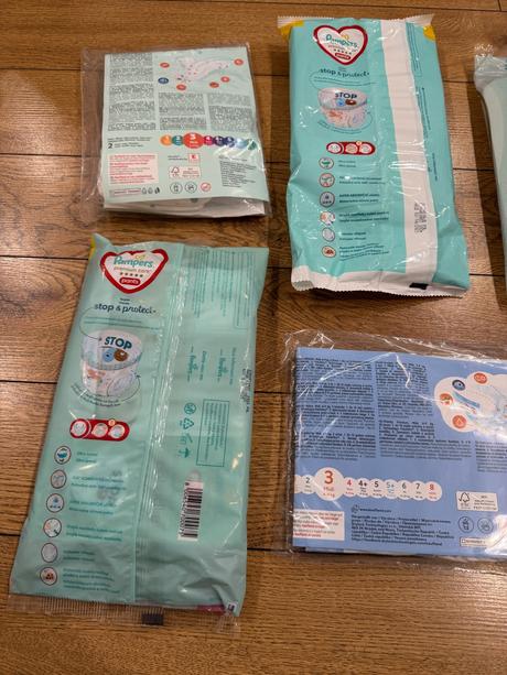 Mix prémiových plienok, pampers,7 kg - 18 kg