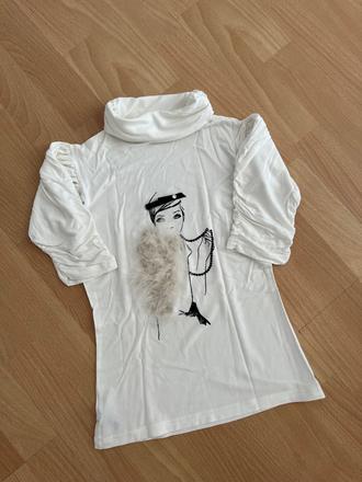 Tričko s pierkovou aplikáciou vogue, xs