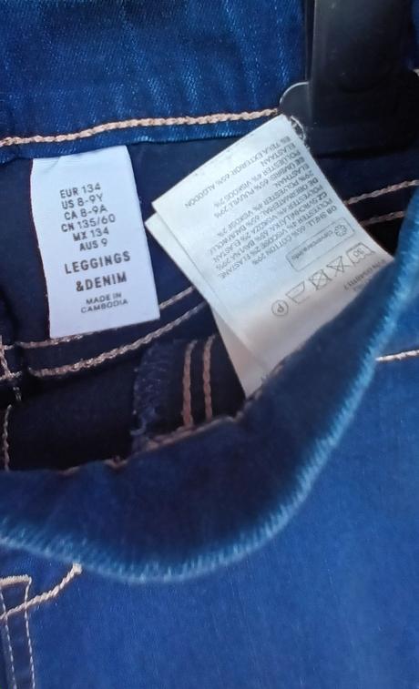 Denim leggings h&m, h&m,134