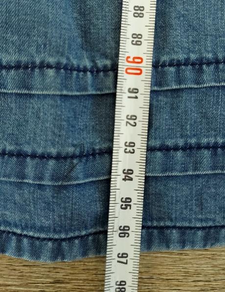 Denimové šaty na ramienka edc, s