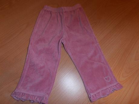 Zamatové teplačky z talianska,oblečene 3 krat, 80