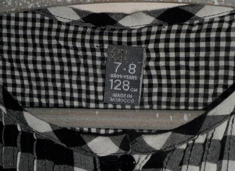 Káro šaty, zara,128