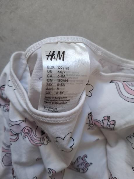Pyžamká, h&m,128