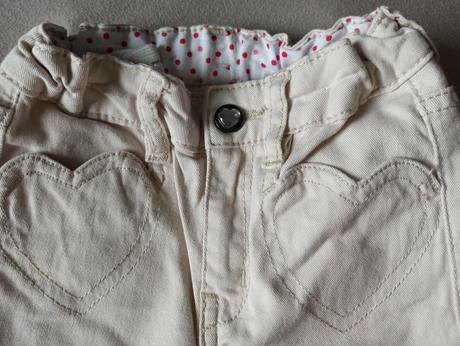Nohavice so srdieckami, h&m,92