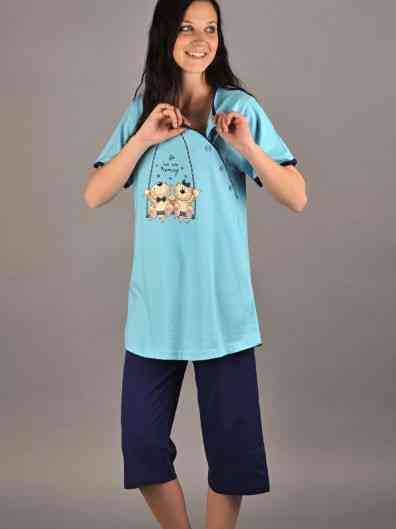 Materské pyžamko krátke, vienetta secret,l / m / s / xl