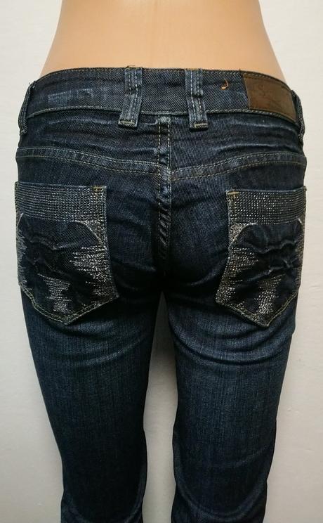 Dámske tmavo modré rifle, sciapai, xs