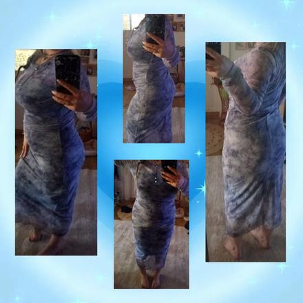 Sietovane midi maxi saty, xl