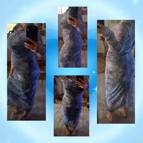 Sietovane midi maxi saty, xl