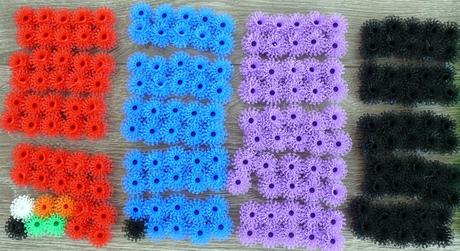 Bunchems zvieratká megabal.-kreatívna stavebnica, 