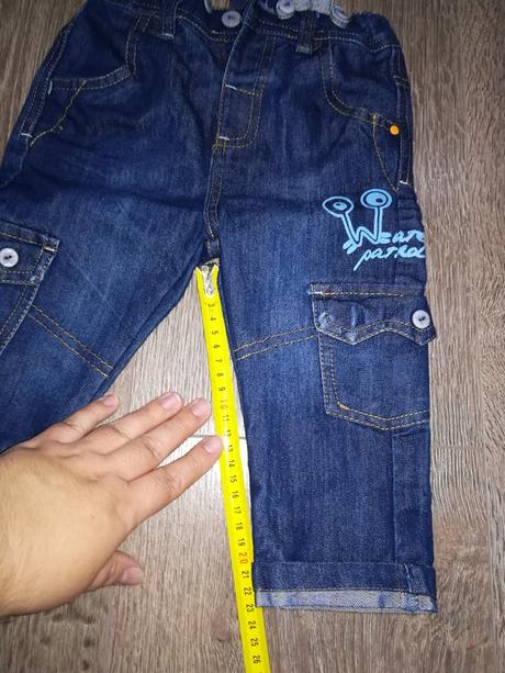 Riflové nohavice s trakmi, veľk. 86, 86