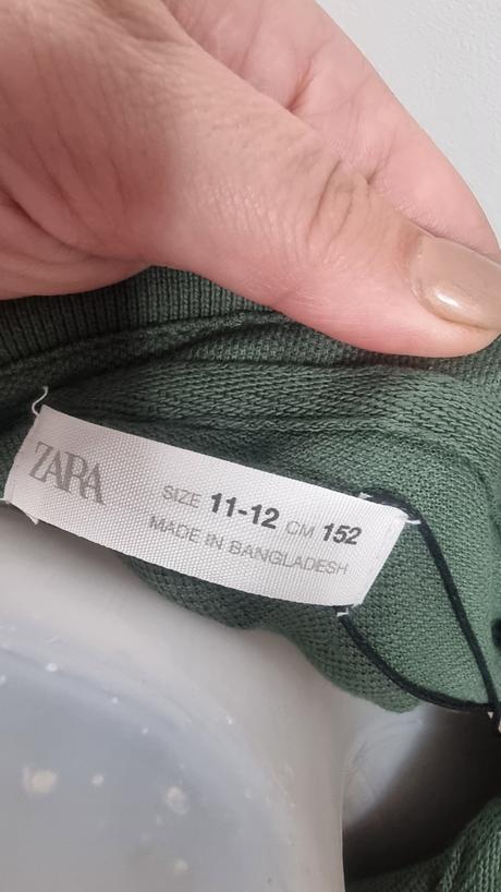 Zelené tričko, zara,152