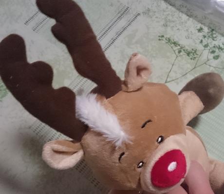 Plyšový vianočný sob, 40 cm,