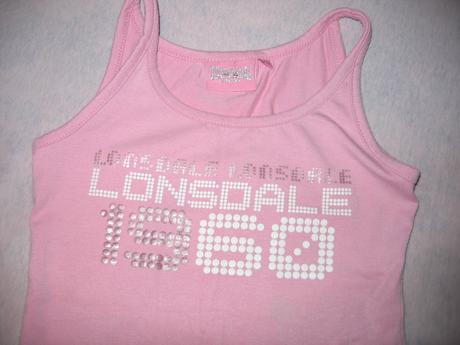 Dievčenské tričko bez rukávov, lonsdale,134