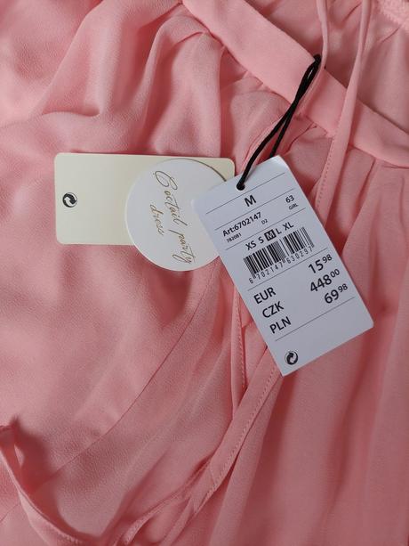 Slávnostné saty ružové veľ.s/m, gate,m