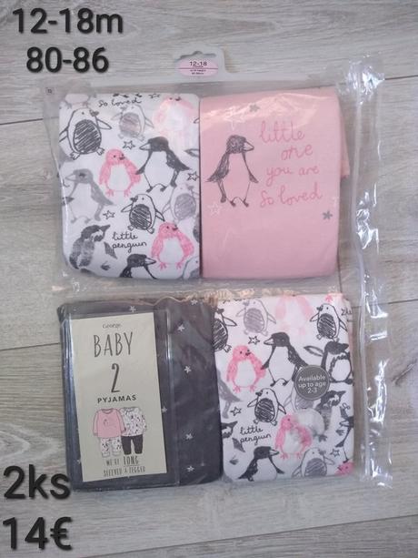 Detské veci z anglicka výpredaj ceny za 1/2, 104–116 / 122–134 / 68–80 / 86–98