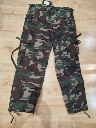 Nové nohavice m-65 vintage cargo pants olive camo, xxl