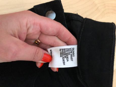 Čierne nohavice, h&m,32