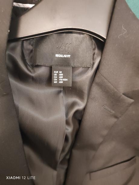 Pánske čierne sako hm, h&m,<50
