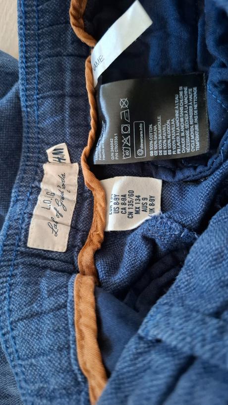 Letne nohavice, h&m,134