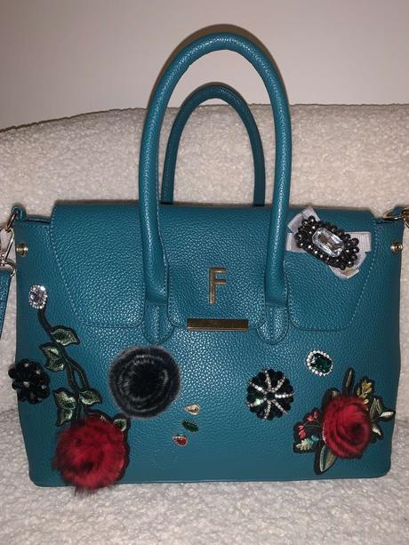 Smaragdova crossbody kabelka fracomina, fracomina