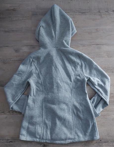 Sivý mikinový kabátik, s