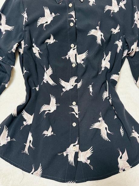 Čierna blúzka so vzorom zn. magenta, m