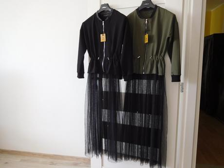 Mikinky bavlnené s tilovou suknicou s/m nová, 36