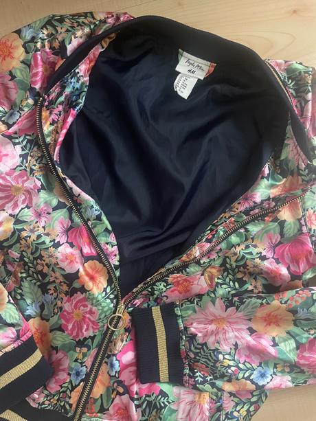 Bunda kvety prechodná 12 rokov, h&m,158