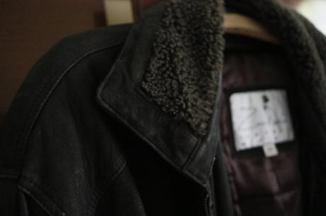 Pánska vetrovka/kožený kabát, 5xl