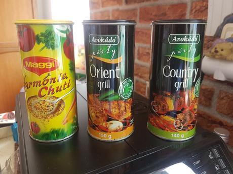 Kovová dóza/box/nádoby na korenie, 