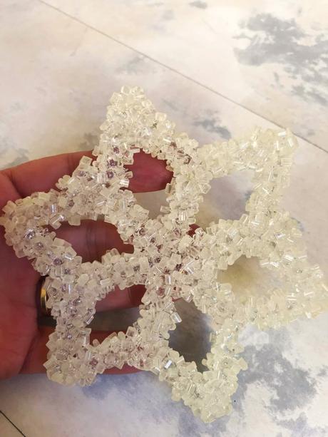 Vianočné kryštálové hviezdy 2 ks,