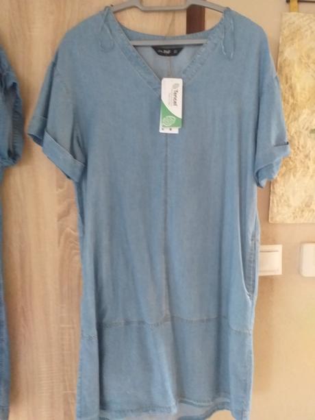 Nové rifľové/džínsové šaty 38 tencel/lyocell 38, f&f,38