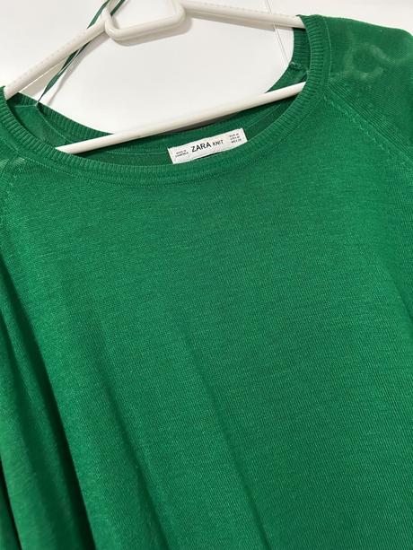 Smaragdový svetrik zara, zara,m