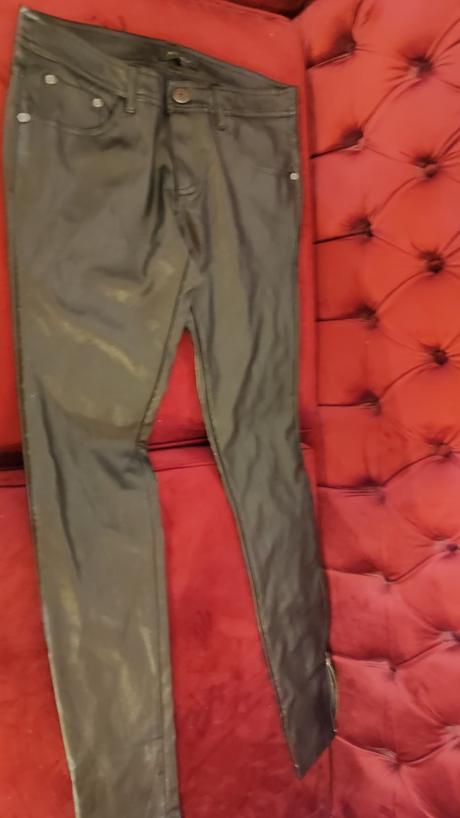 Koženkové nohavice, amisu,36