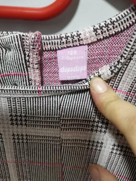 Karované šaty, dopodopo,128