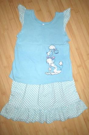 Kompletík / sukňa+tričko, 122