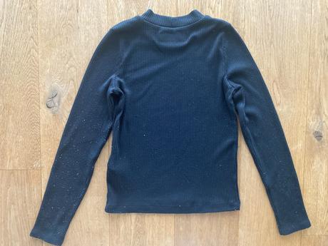 Cierne vrubkovane tricko, abercrombie&fitch,140