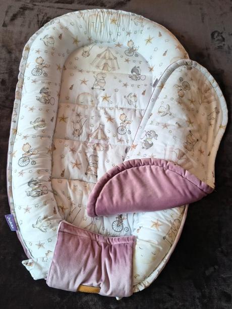 Jukki - hniezdo+prislušenstvo candy circus velvet, šírka (cm): 55,dĺžka (cm): 100