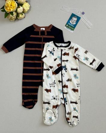 Gerber chlapčenské dupačky 2ks súprava, gerber,56