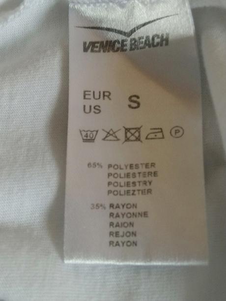 Dámsky biely top s nápisom, venice beach, s, s