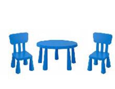 Stôl so stoličkami ikea, 