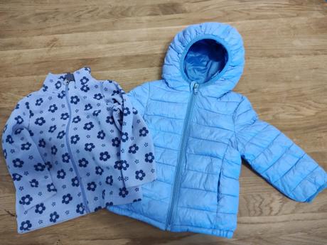 Prechodna bunda a flisova mikinka, 80